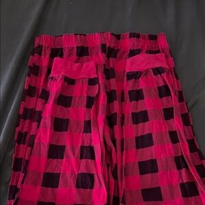 Bobbie Brooks Red and Black Plaid Kids Sweatpants